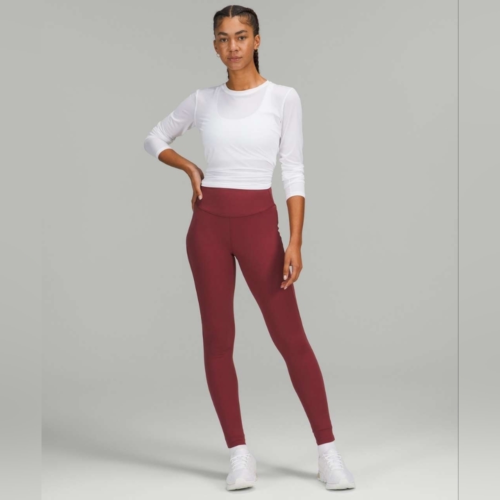 Lululemon Base Pace High-Rise Tight 28" *Brushed NuluxMulled Wine